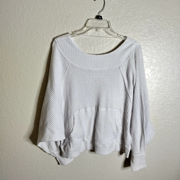 Free People We The Free Westend Thermal Top white sz Xs - Picture 2 of 8